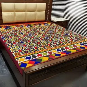 Printed Quilted Waterproof Mattress Cover – King Size
