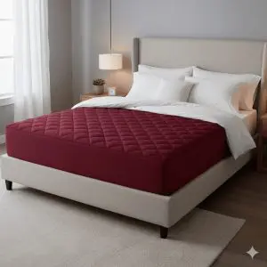 Quilted Waterproof Mattress Cover – Soft, Breathable & Washable