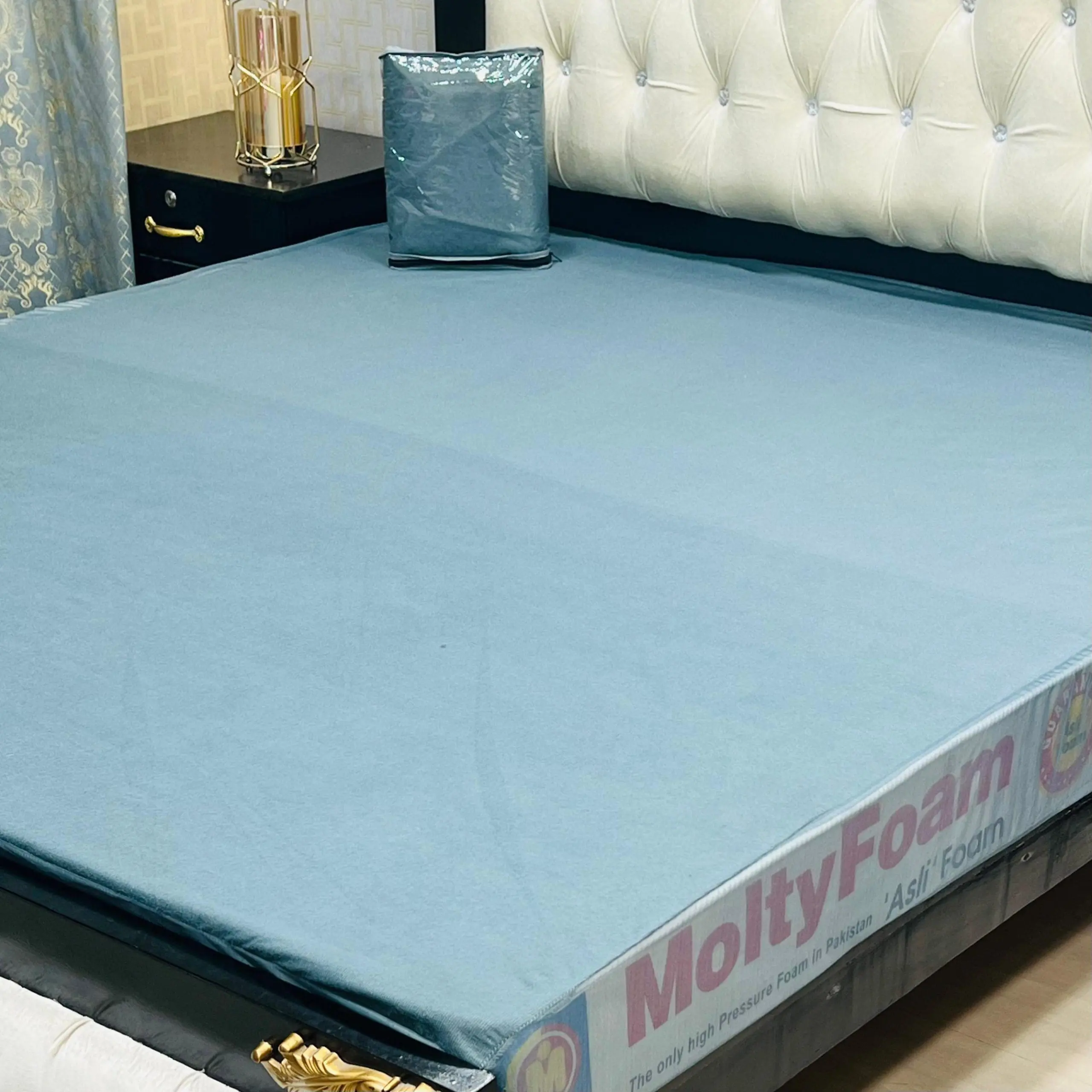 Waterproof Terry Cotton Mattress Cover – King Size Double Bed (Elastic Fitted Sheet) - Image 6
