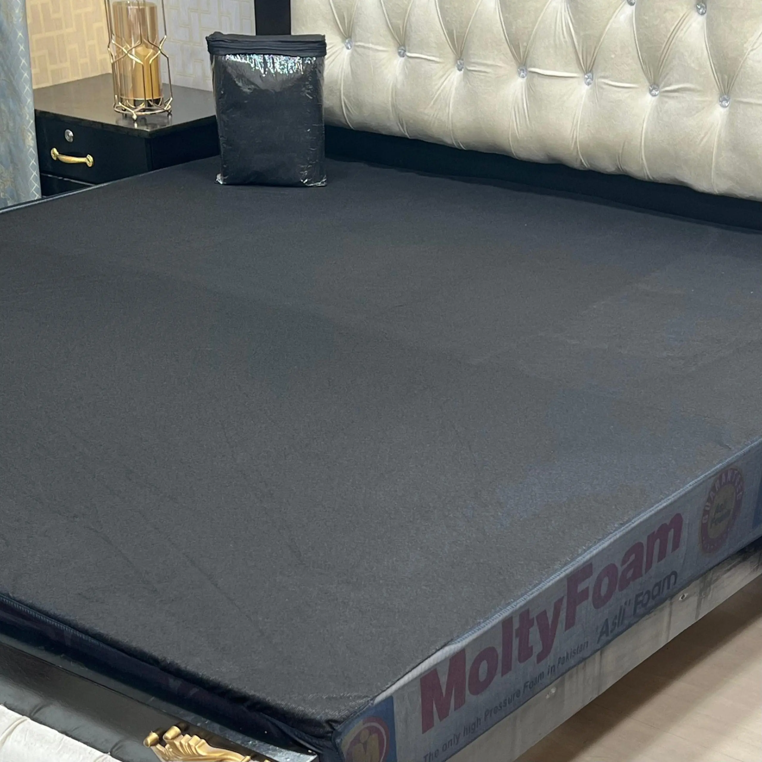 Waterproof Terry Cotton Mattress Cover – King Size Double Bed (Elastic Fitted Sheet) - Image 8