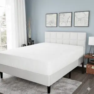 White Waterproof Mattress Cover for King Size Bed
