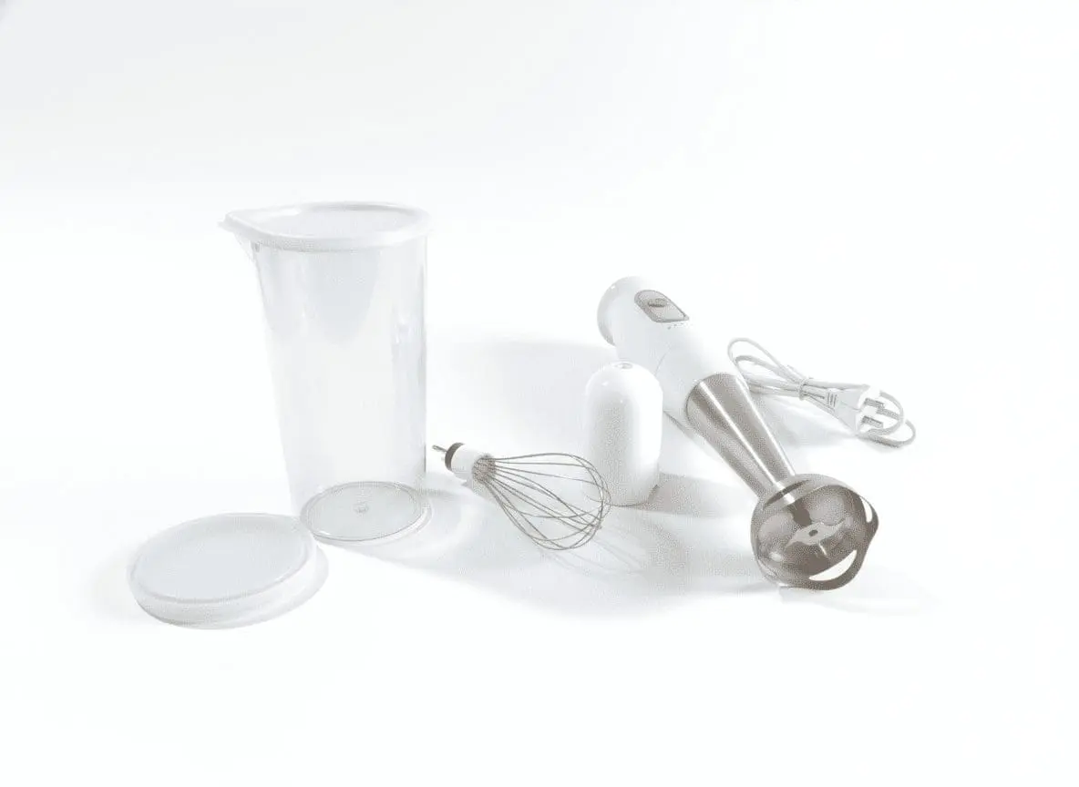 National hand blender machine and mixer in white color