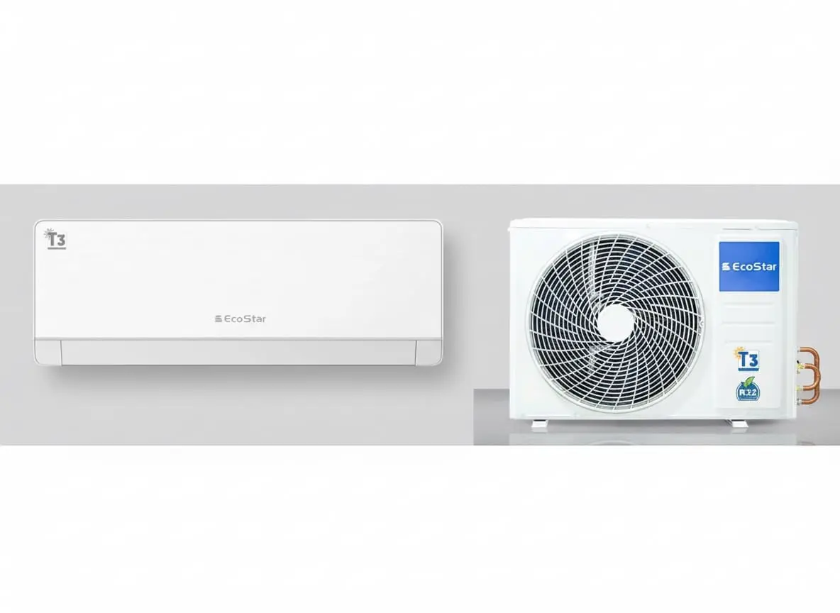 EcoStar Prince Series 1 Ton Inverter Split AC Heat and Cool