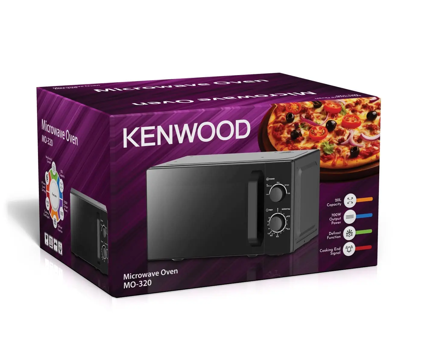 Kenwood Microwave Oven 20 Liter – 700W with Defrost Function