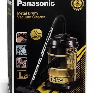 Panasonic Metal Drum Vacuum Cleaner – 2200W, 25L Tank