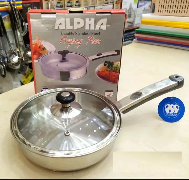 Alpha Stainless Steel Fry Pan 26cm (3 Liter) - Image 2