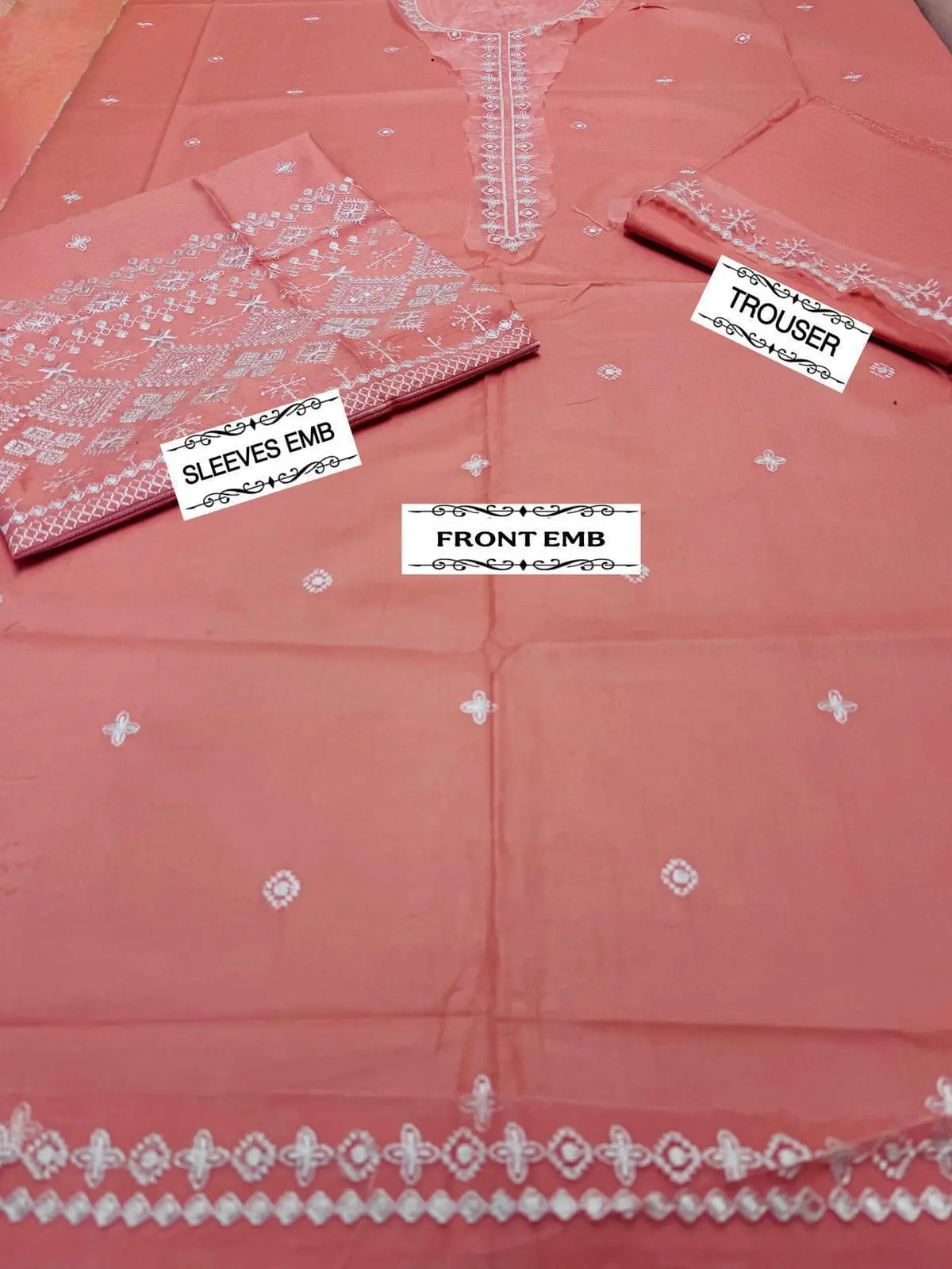 BATIK 2Pc Wedding Summer Collection | Embroidered Lawn Air Jet - Image 3