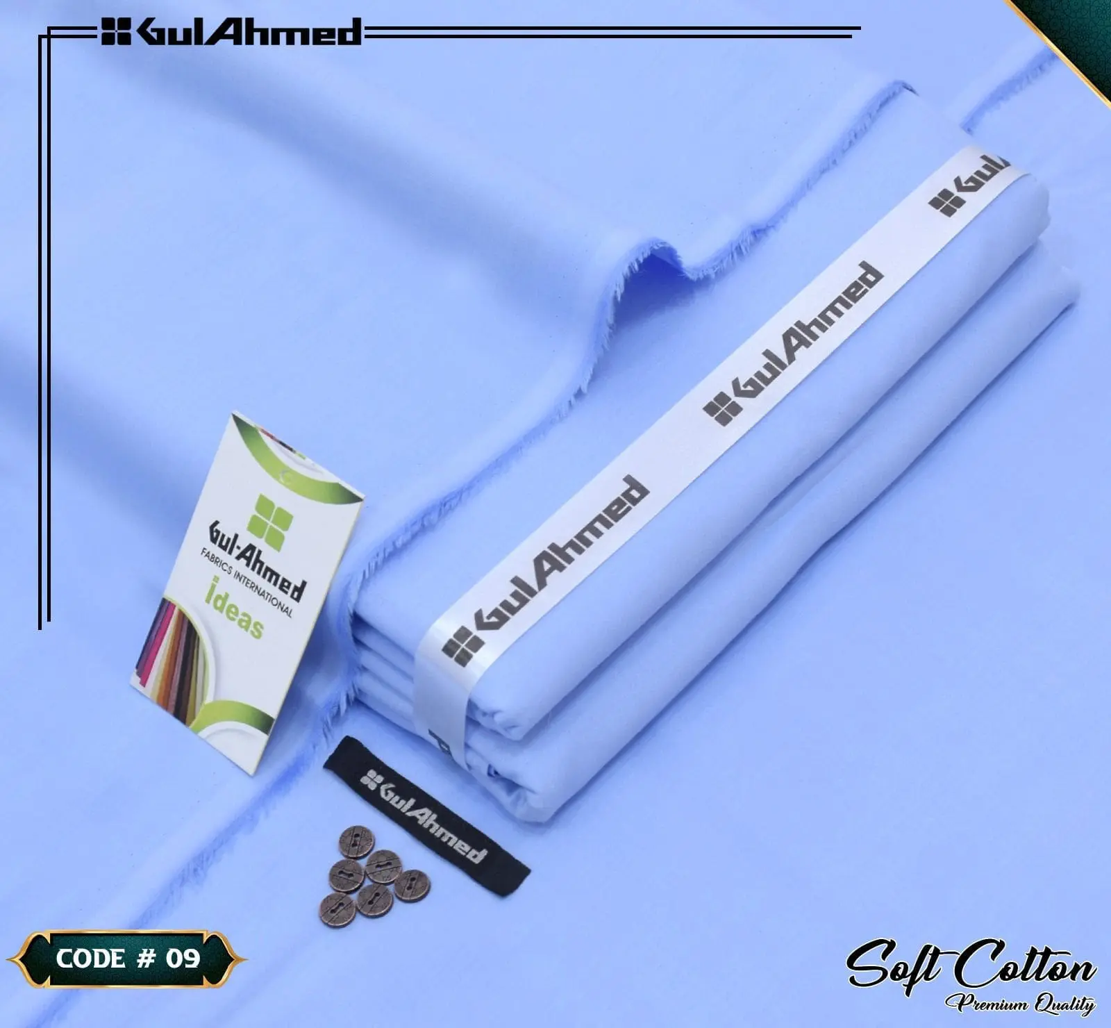 Gul Ahmed Men’s Luxury Summer Soft Cotton Suit – 4.5 Meter - Image 9