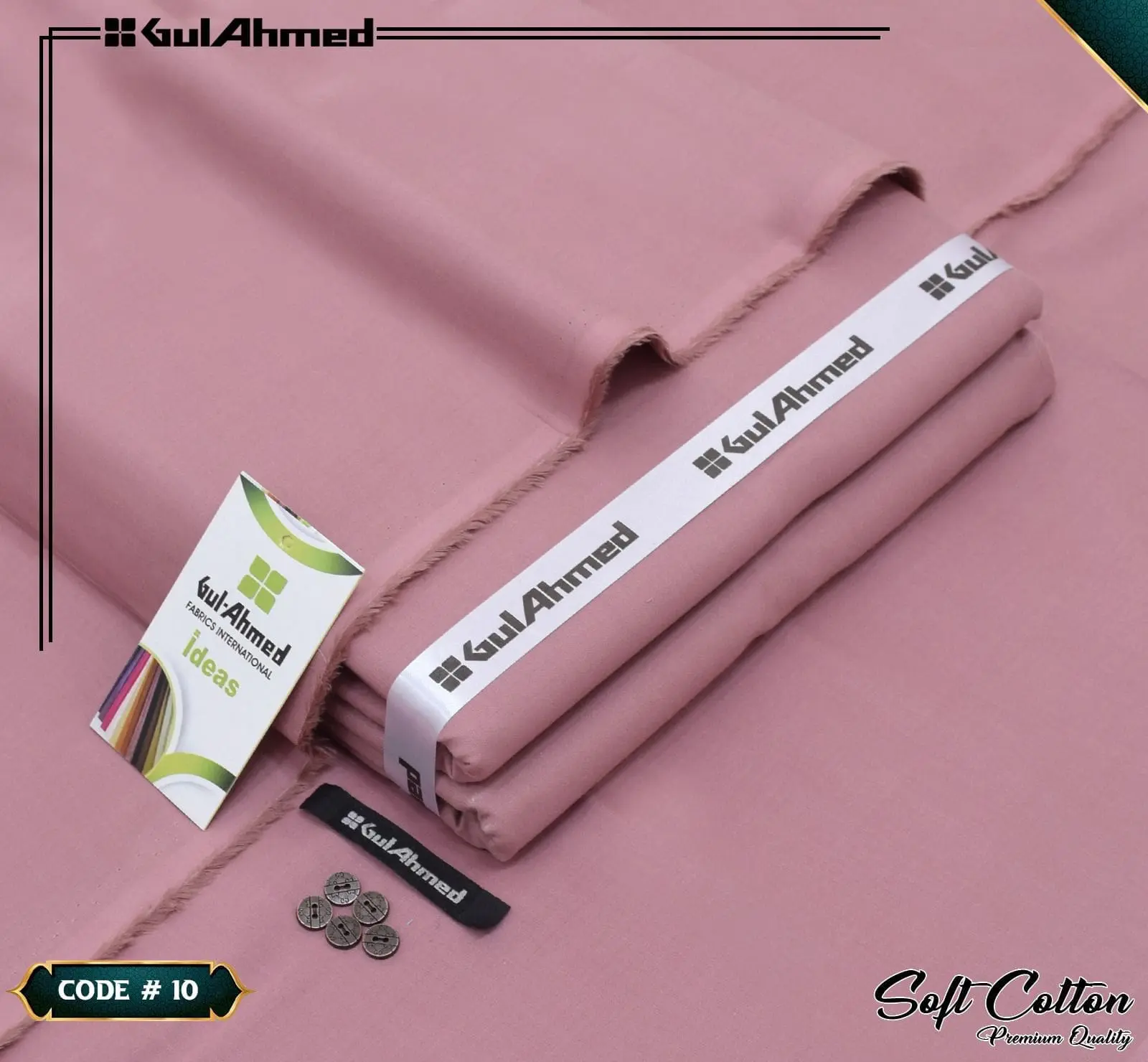 Gul Ahmed Men’s Luxury Summer Soft Cotton Suit – 4.5 Meter - Image 10