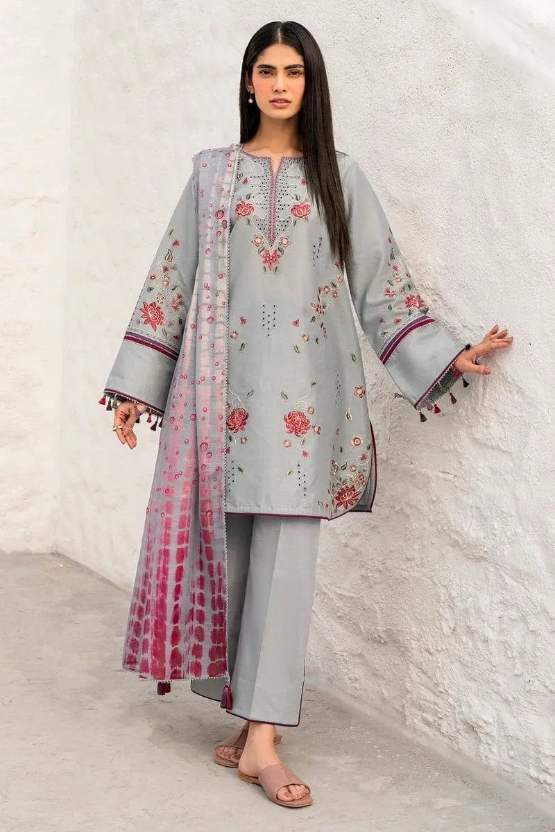 Jazmin Heavy Embroidered Airjet Lawn Suit 3PC