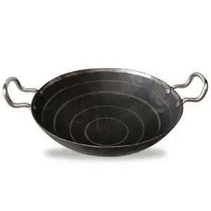 Iron Karahi 10 Inches | Loha Karahi with 2 Side Handles (1KG Capacity)