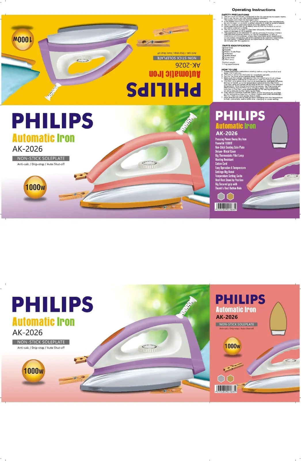 Philips Automatic Steam Iron | Non-Stick Soleplate