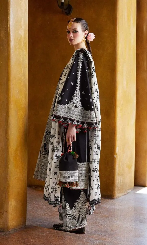 Hussain Rehar – 3pc Summer Lawn Suit Design 7172 - Image 2