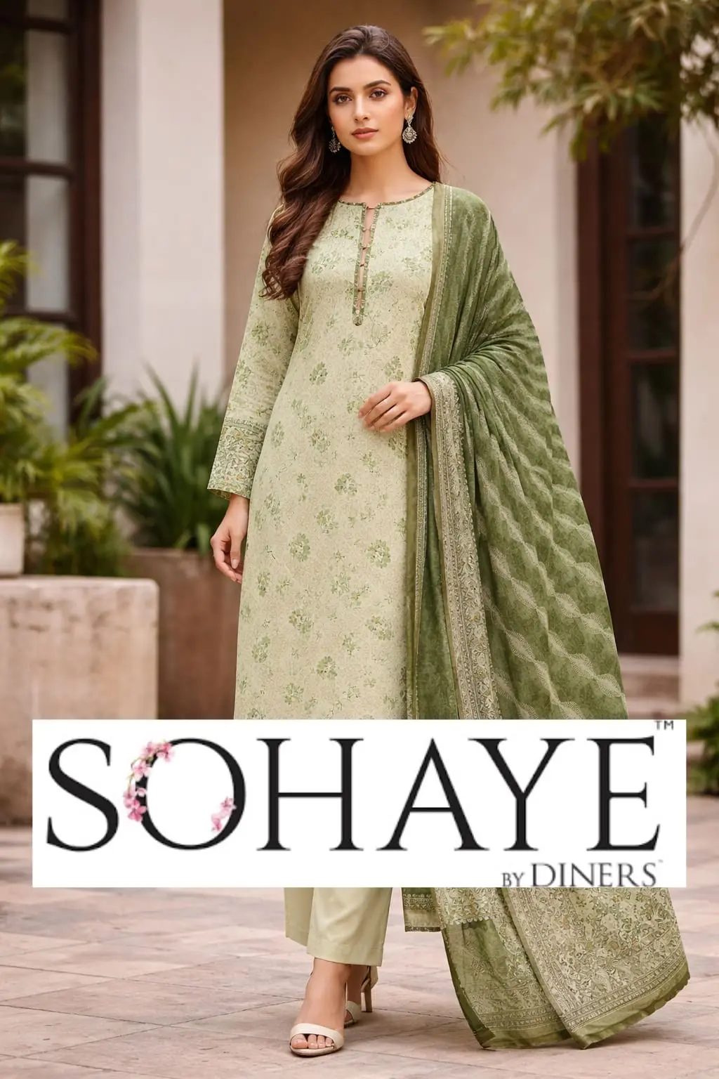 Sohaye By Dinners 3 Piece Printed Lawn Suit 2026 Collection