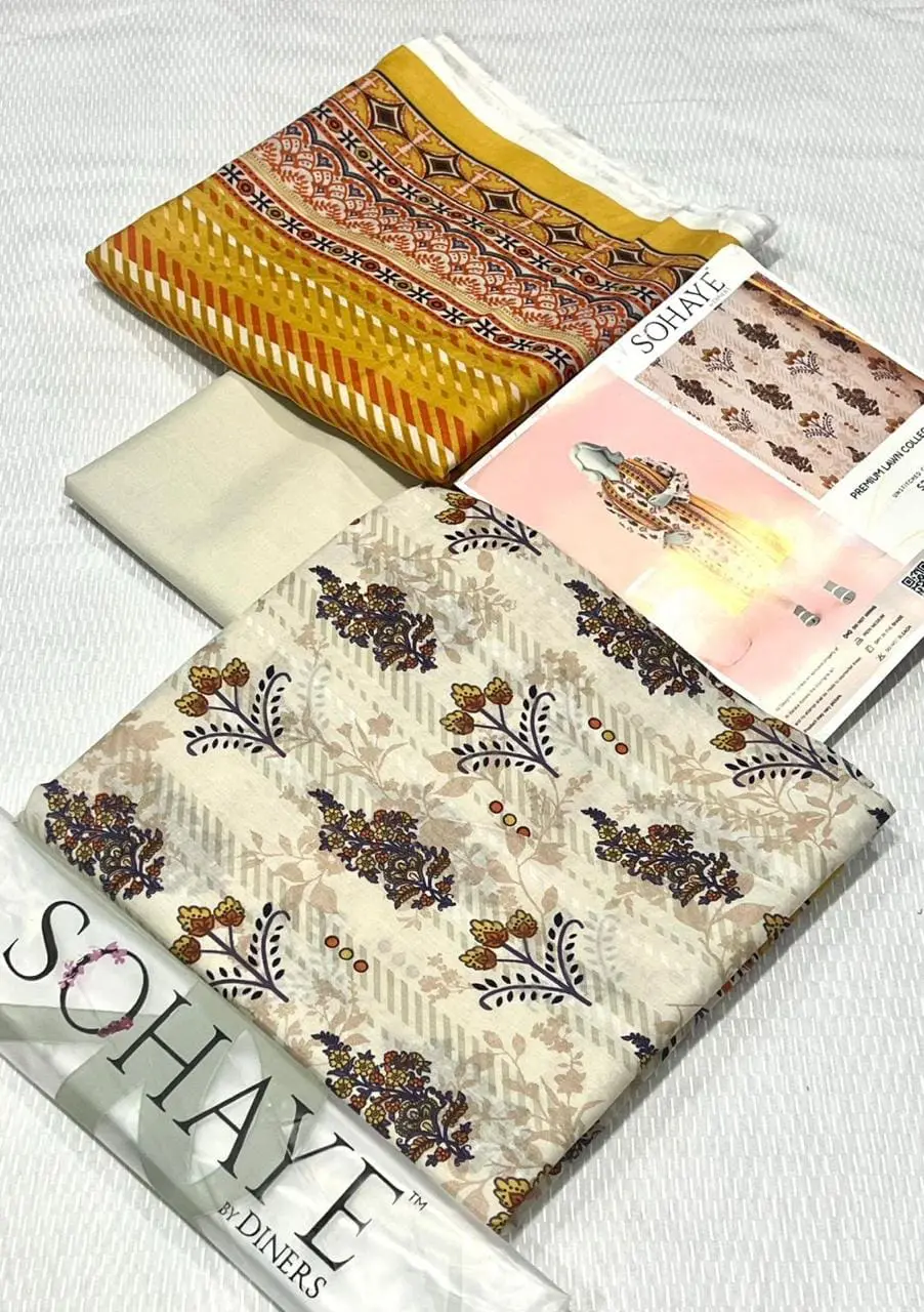 Sohaye By Dinners 3 Piece Printed Lawn Suit 2026 Collection - Image 4