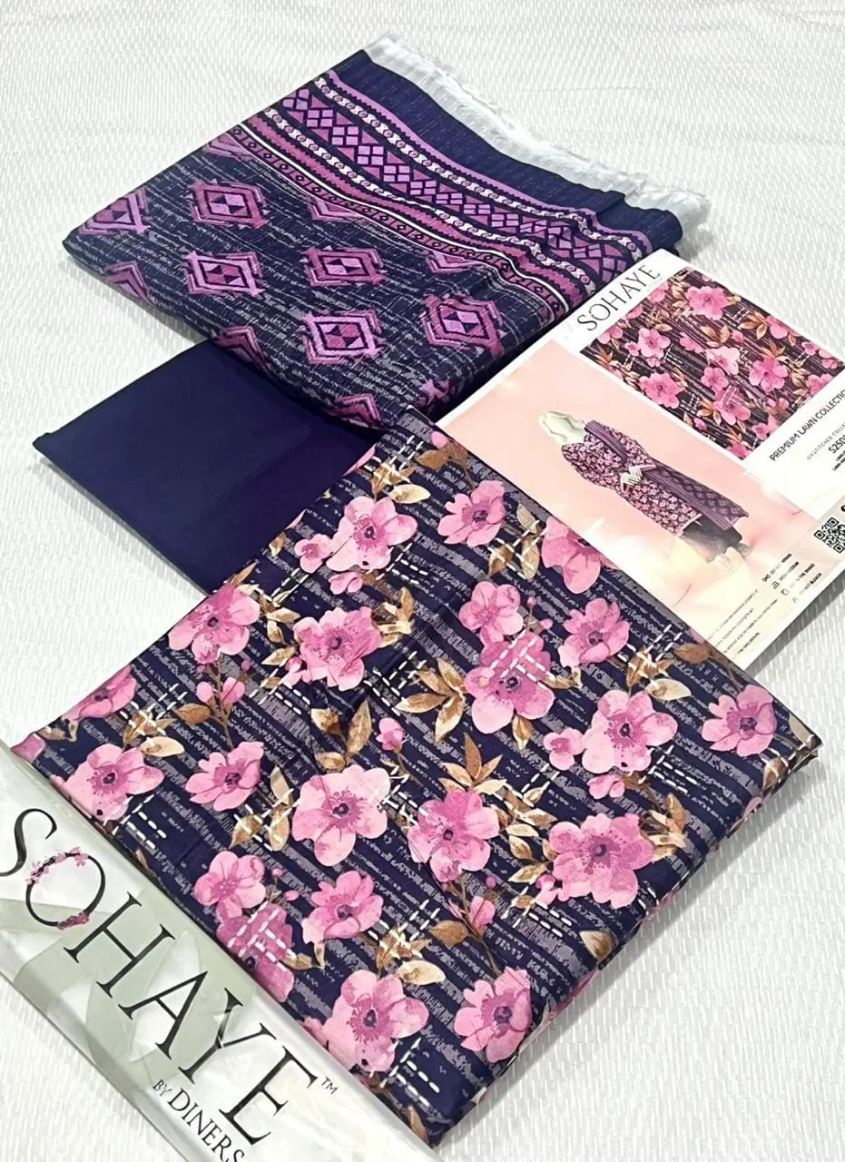 Sohaye By Dinners 3 Piece Printed Lawn Suit 2026 Collection - Image 5