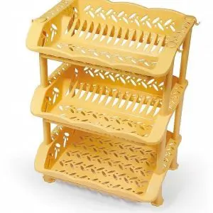Super 3 Tier Plate Rack Kitchen Dish Organizer