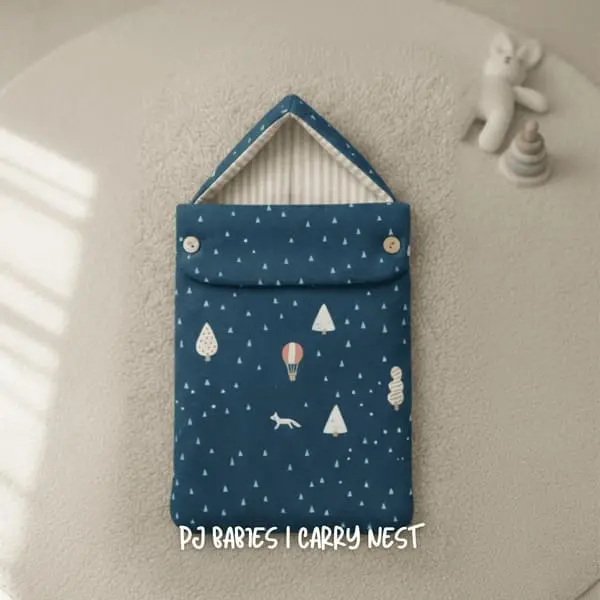 Baby Carry Nest Sleeping Bed with Pillow 15x25 Inches - Image 3