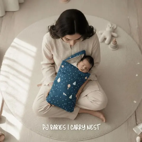 Baby Carry Nest Sleeping Bed with Pillow 15x25 Inches