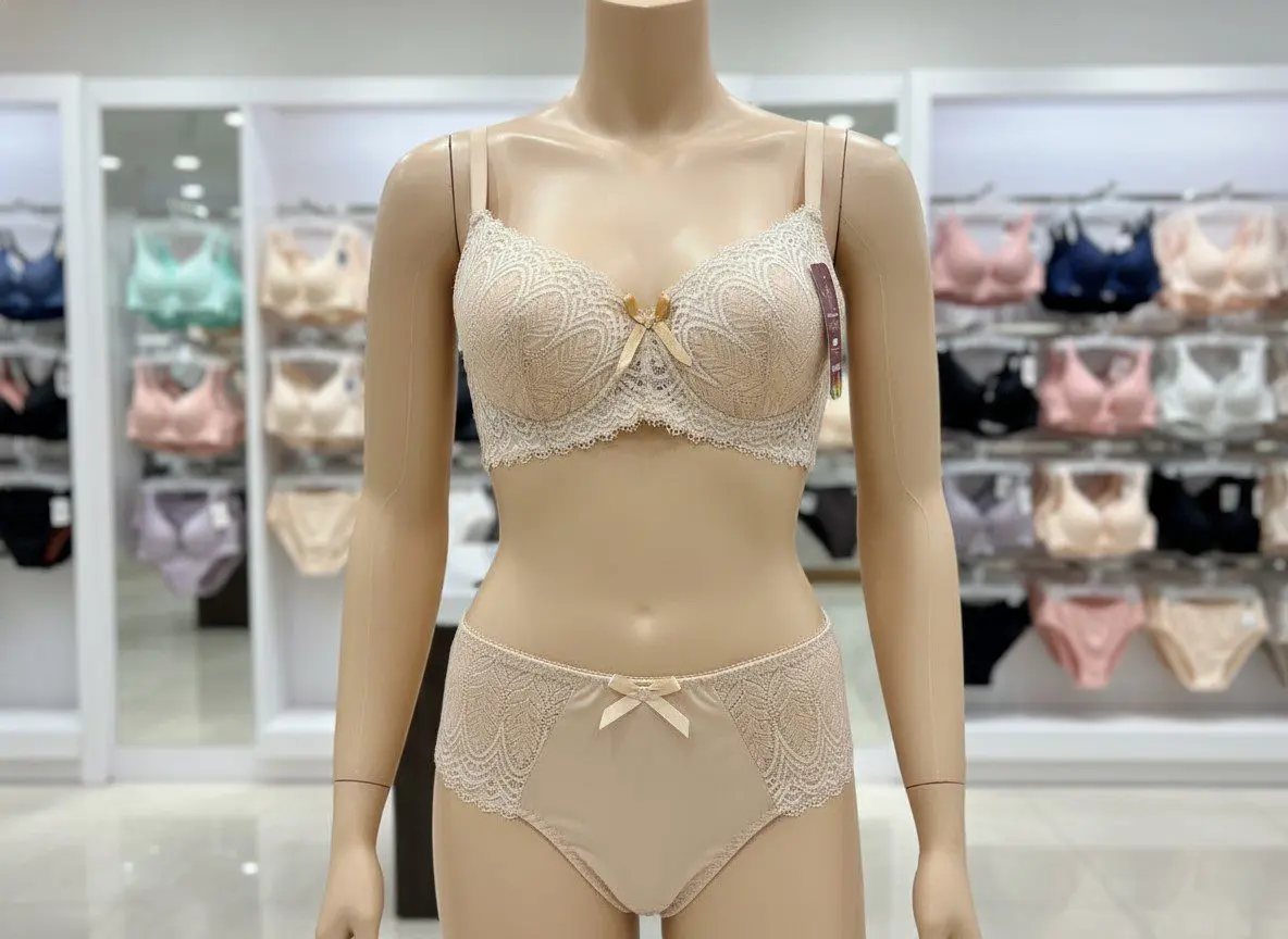 Imported Floral Lace Bra Panty Set for Women - Image 2