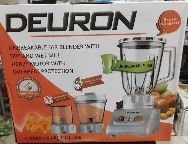 Deuron Juicer and Blender GL-106 with Unbreakable Jar - Image 2