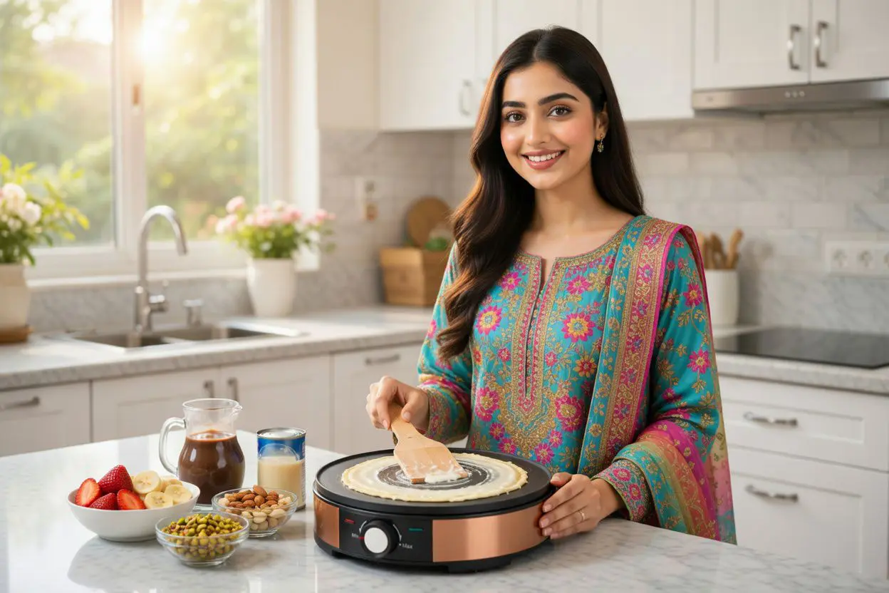 Electric Roti Maker Health Grill Multifunction Non-Stick Cooking Machine - Image 2