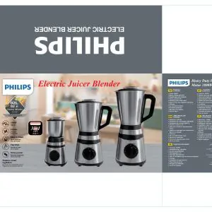 Philips Electric Juicer Blender 3-in-1 Heavy Duty Stainless Steel Grinder Machine