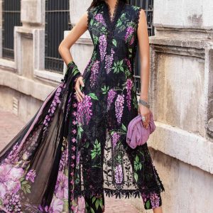 Maria B Unstitched Chikankari 3 Piece Lawn Suit