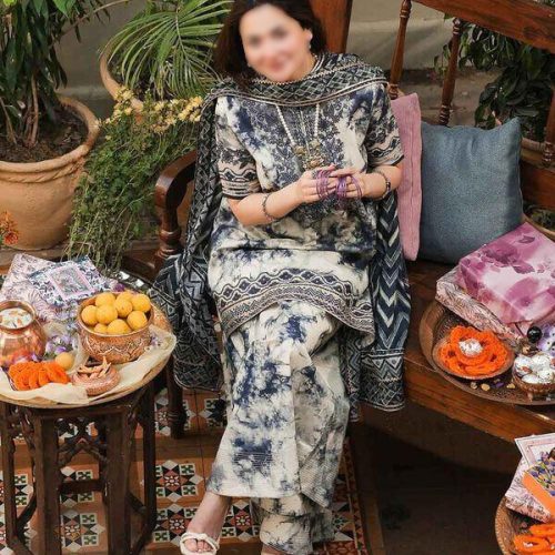 Sapphire Unstitched Digital Print 3 Piece Lawn Suit