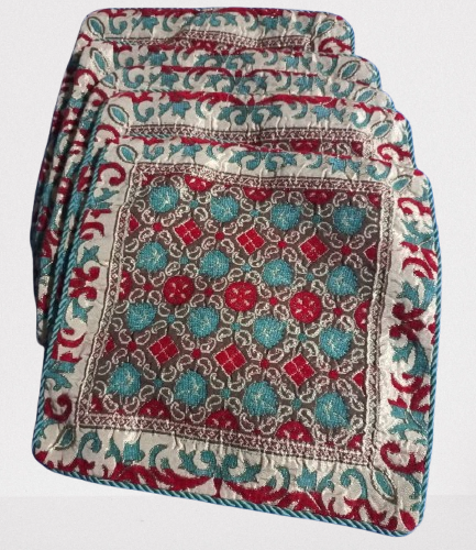 Set of 5 multicolor cushion covers with stylish patterns for sofa or bed