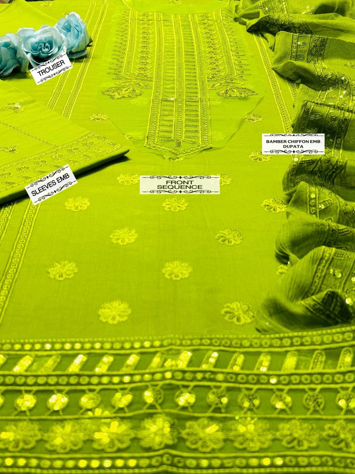 Sobia Nazir Embroidered Lawn Suit Unstitched - Image 3