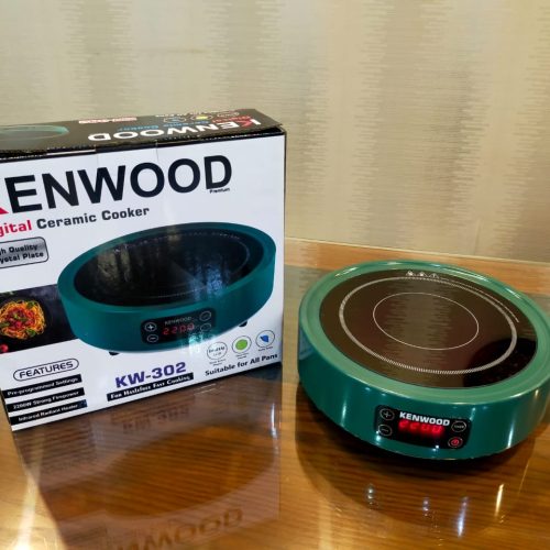 Kenwood KW-302 Digital Ceramic Cooker with Crystal Plate – Front View