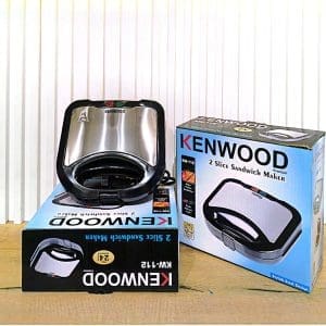 Kenwood KW-112 Sandwich Maker – 2 Slice, Cool Touch Housing with Power Indicators
