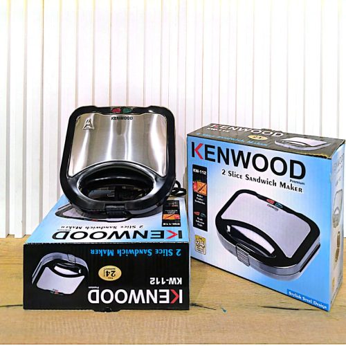 Kenwood KW-112 Sandwich Maker – 2 Slice, Cool Touch Housing with Power Indicators