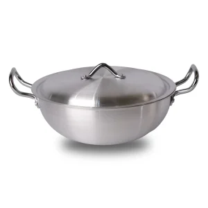 Chef Best Aluminum Metal Finish Wok | Premium Quality Karahi