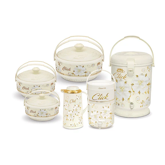 Click Luxury Hotpot Cooler Thermos 6pc Set – Insulated Serving - Image 2