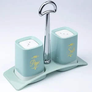 Discover BREAKFAST Salt & Pepper Set with Holder